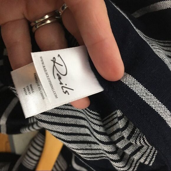Rails striped jumpsuit womens size small Navy blue - Picture 12 of 15